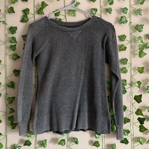 grey american eagle sweater
